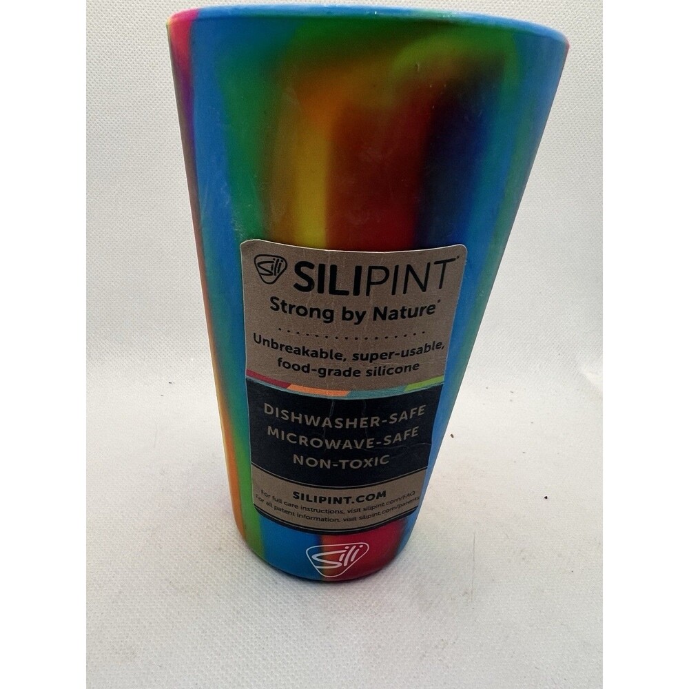 new hokuala hawaii golf Sili Pint Silicone Cup Rainbow Tie Dye cup silipint